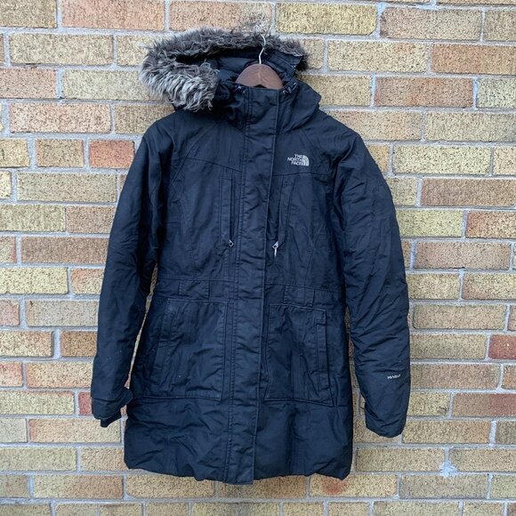 Vintage The North Face Parka Small Black - Picture 1 of 7